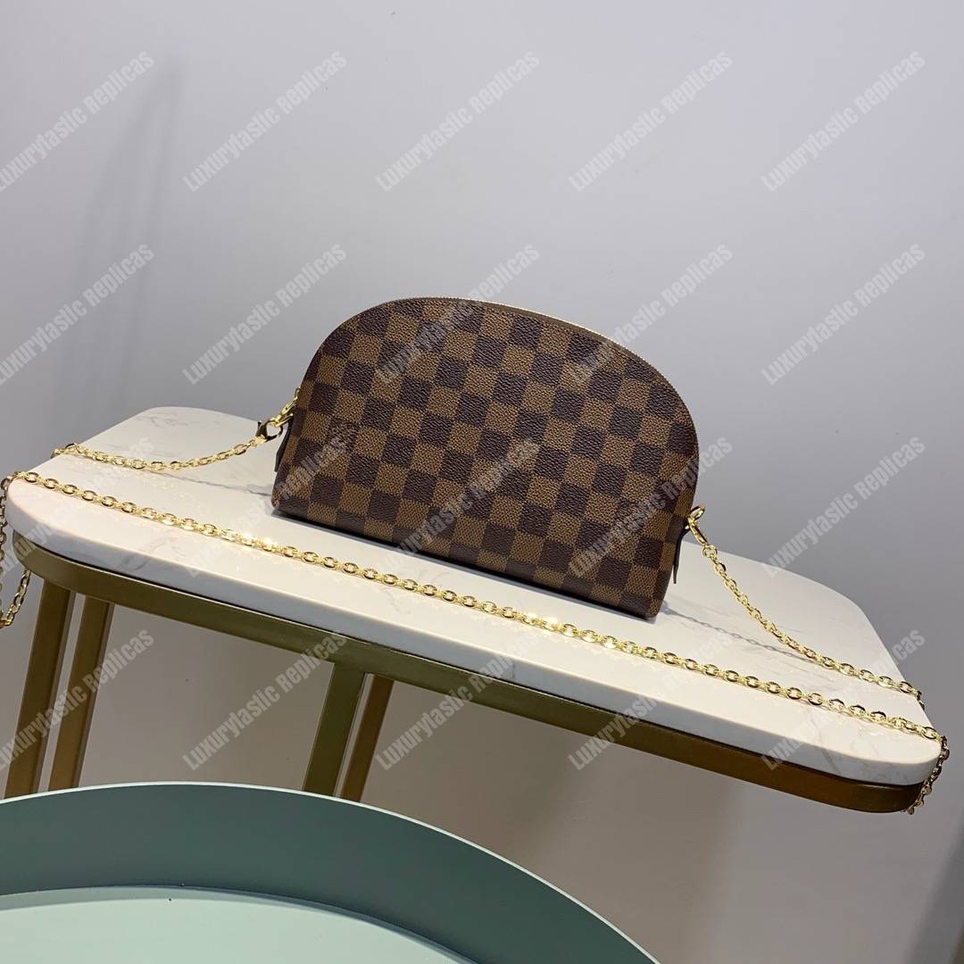 Louis Vuitton Cosmetic Pouch GM Damier Ebene Canvas - Bags Valley