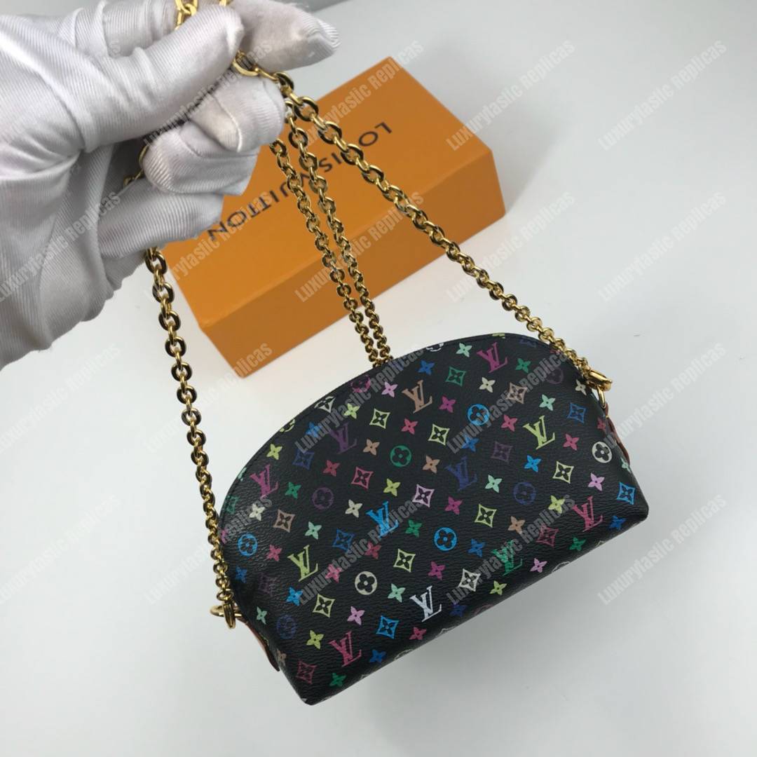 Louis Vuitton Multicolor Cosmetic Pouch GM Black - Bags Valley