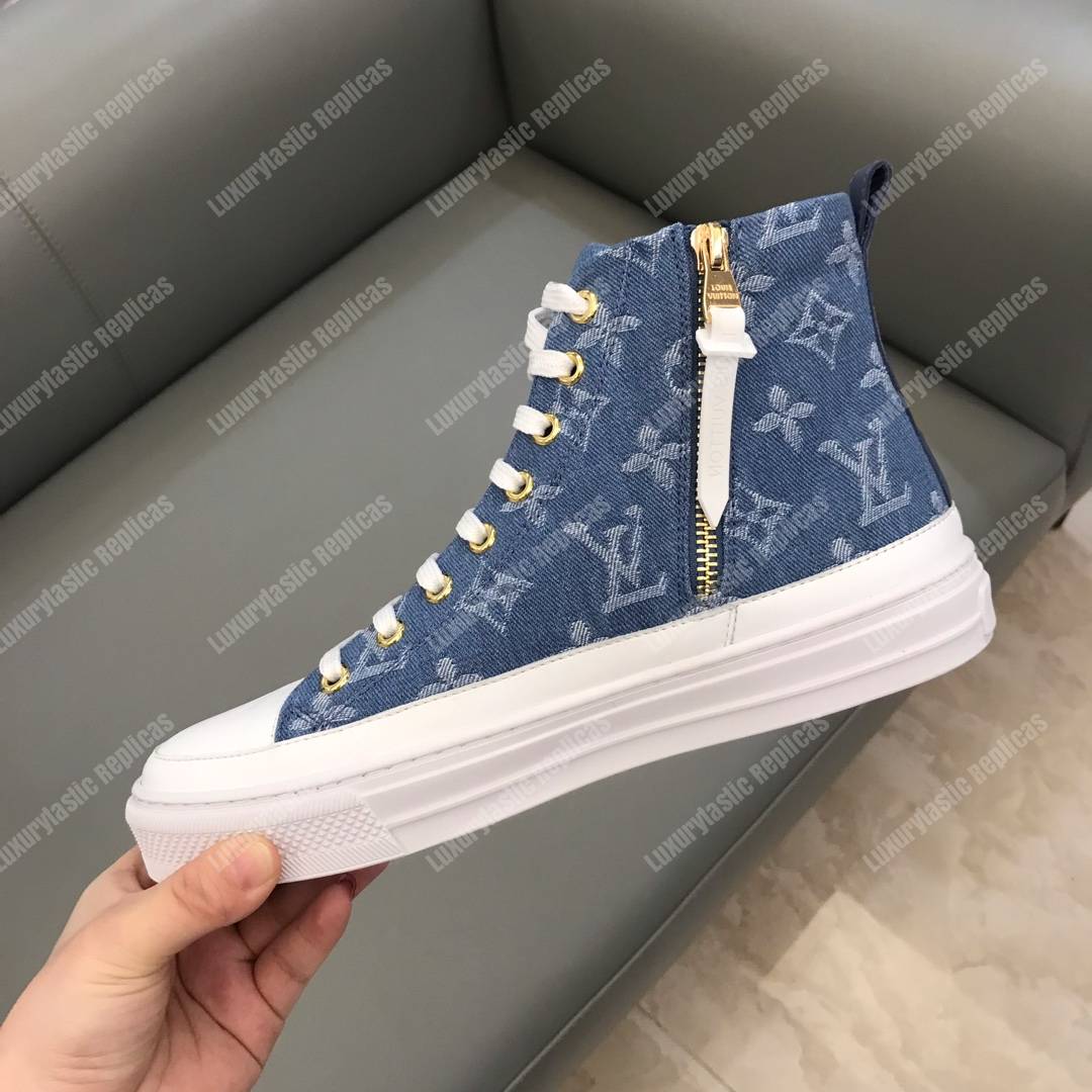Louis Vuitton Stellar Sneaker Boot In Bleu, ModeSens