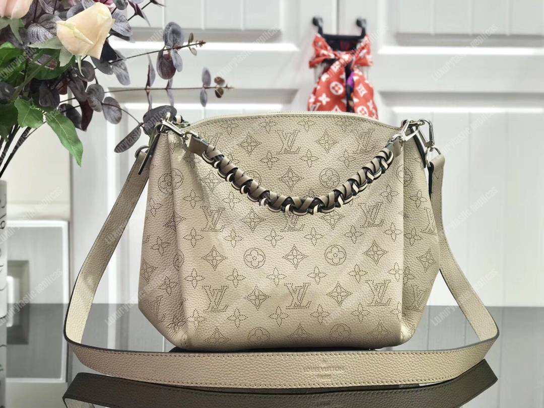 Louis Vuitton Babylone Chain BB Mahina Galet Gray Braided Handle - Bags  Valley
