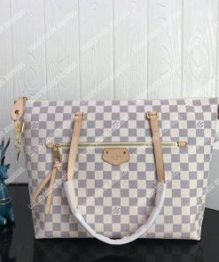 Louis Vuitton Iena MM Damier Azur White Leather ref.146487 - Joli Closet