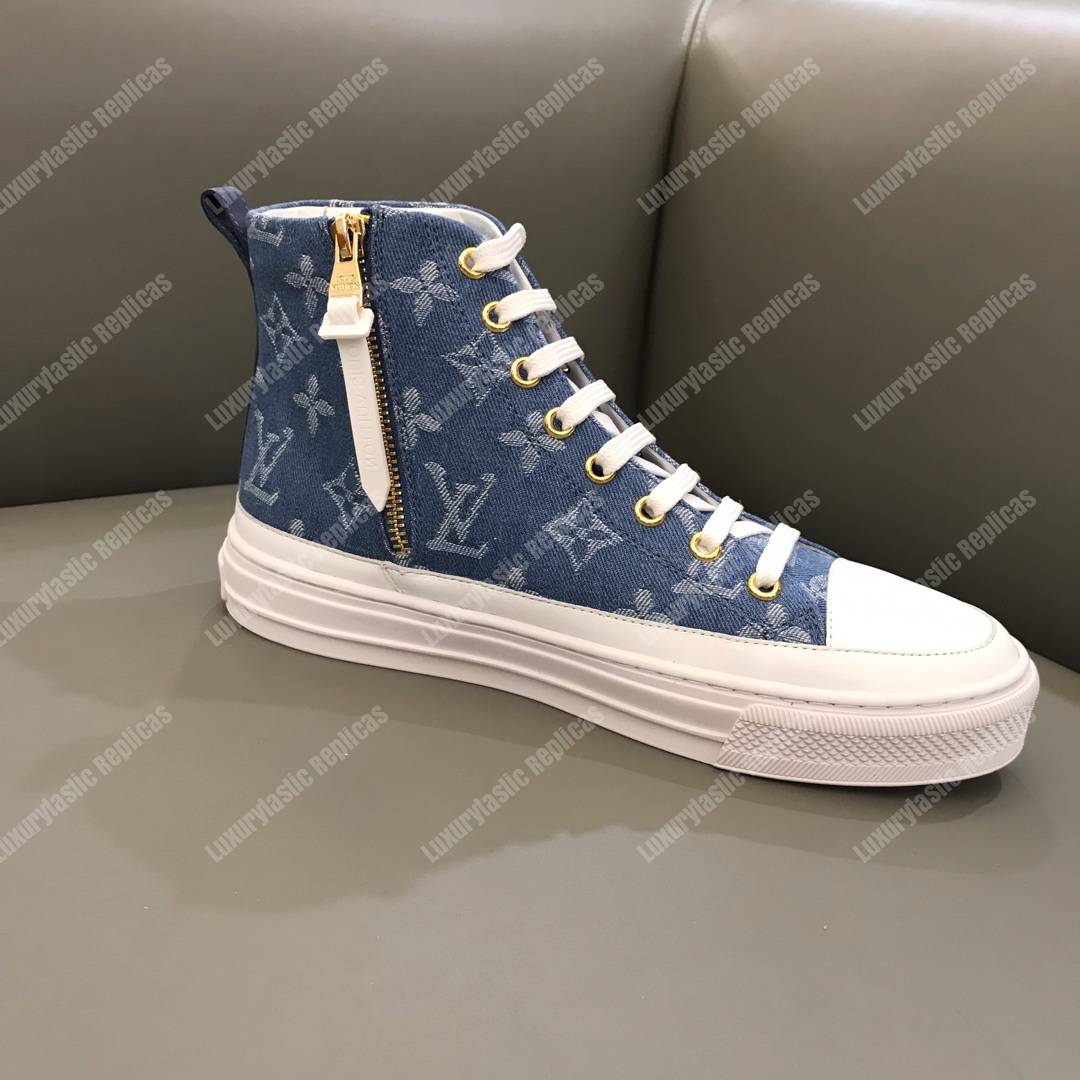 Louis Vuitton Stellar Sneaker Boot In Bleu, ModeSens
