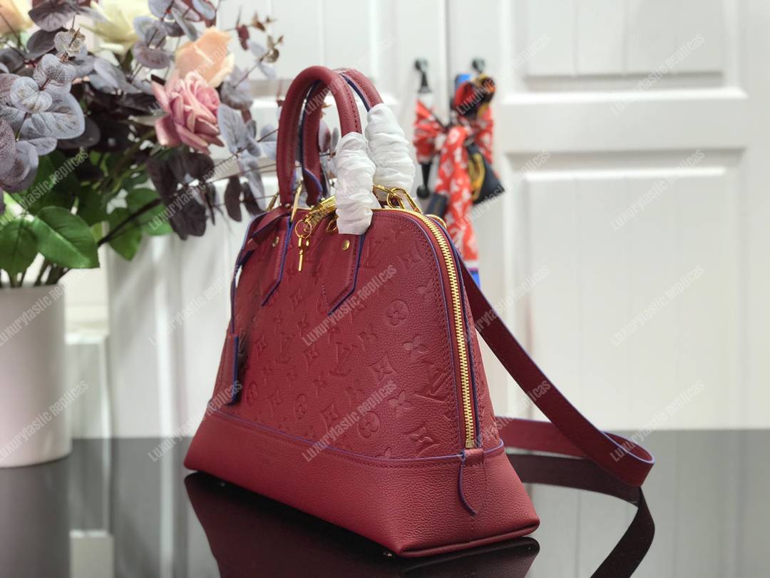 Louis Vuitton Neo Alma Handbag Monogram Empreinte Leather BB Red 134333428