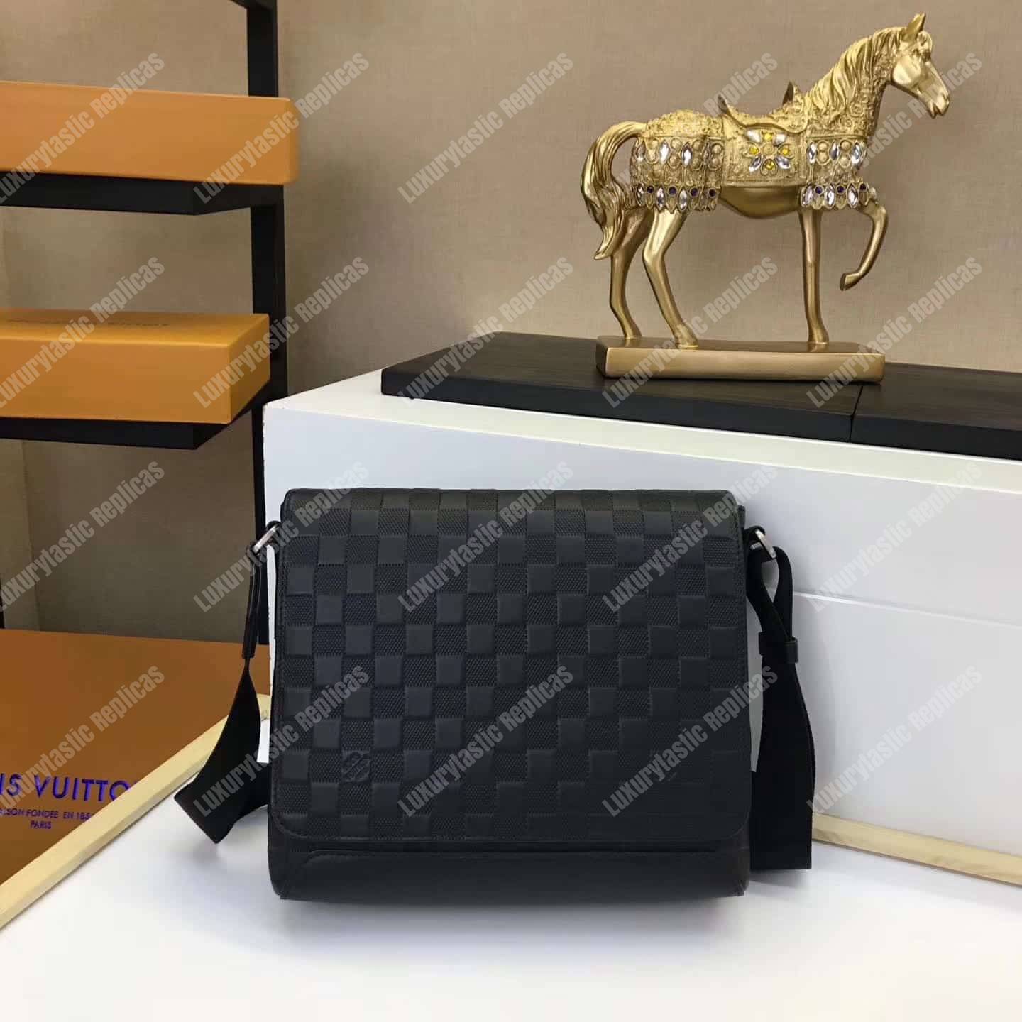 Louis Vuitton District Damier Infini PM Onyx in Coated Canvas with  Silver-tone - US