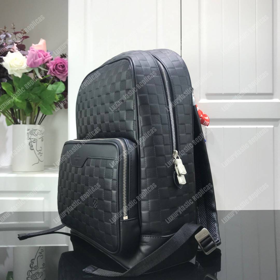 Louis Vuitton Campus Backpack Damier Infini Leather Checkerboard - Bags Valley