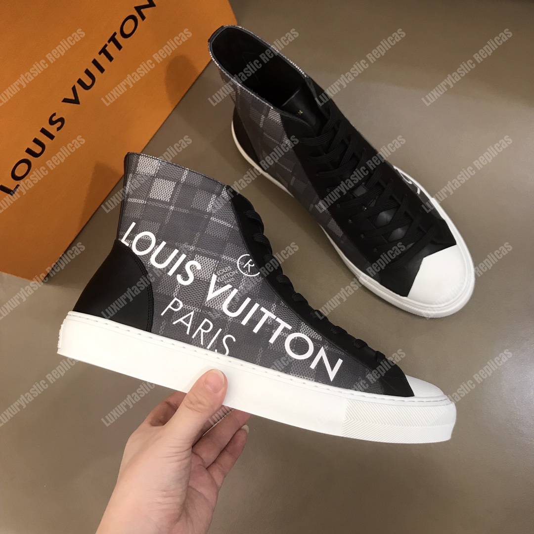 Louis Vuitton Tattoo Sneaker Boot Black - Bags Valley