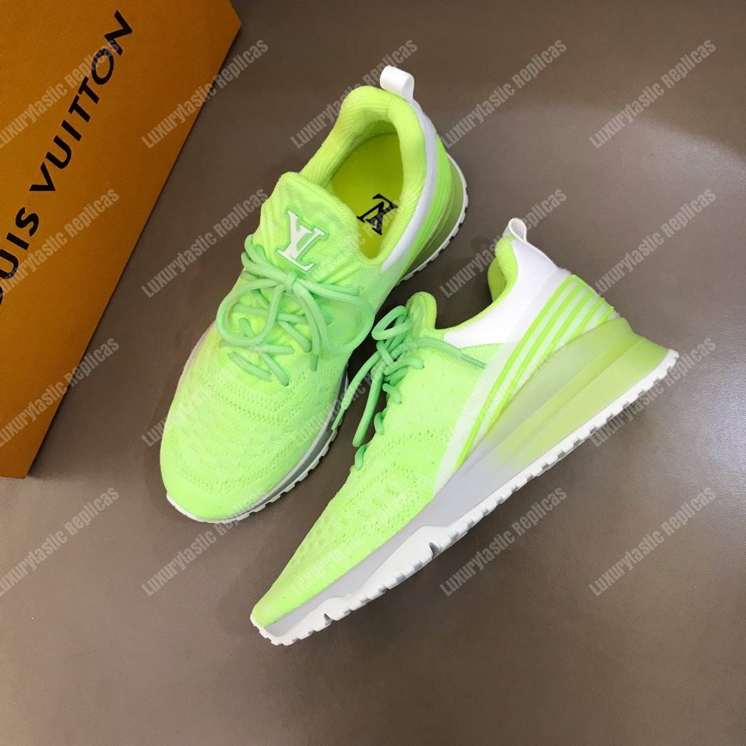lime green lv sneakers