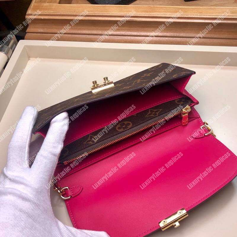 LV Pallas Wallet Monogram Canvas Fuchsia - LuxuryTastic Replicas