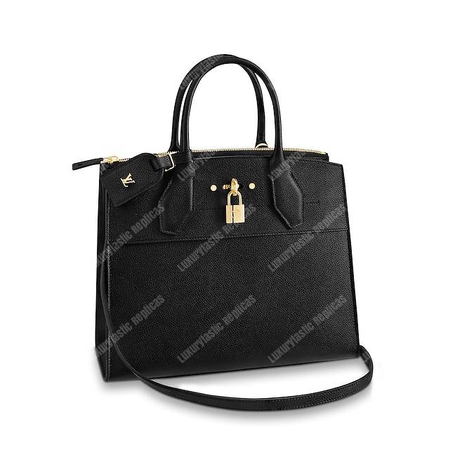 Louis Vuitton City Steamer MM Taurillon Leather - Bags Valley