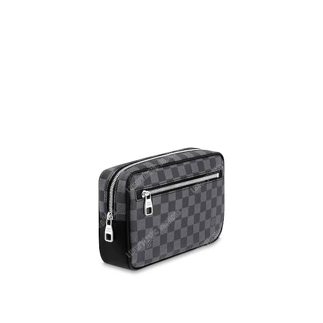 Louis Vuitton Kasai Clutch Damier Graphite Black 999391
