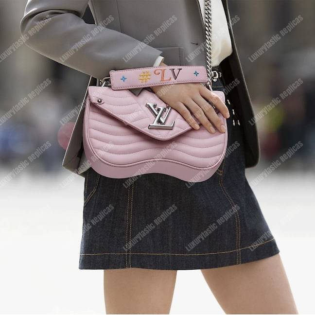 Pink Louis Vuitton New Wave Chain MM Crossbody Bag