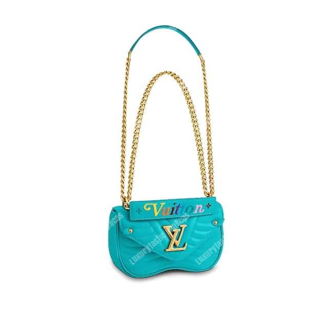 LOUIS VUITTON Calfskin New Wave Chain PM Malibu Green 1224458