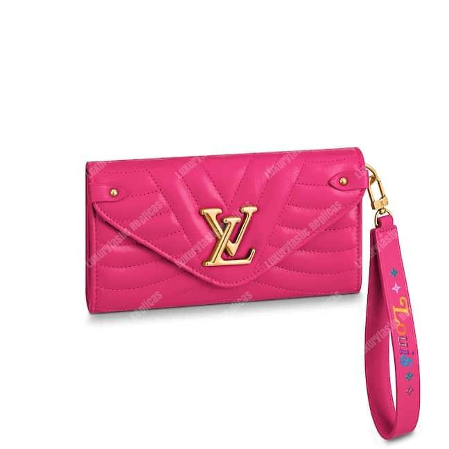 Louis Vuitton New Wave Long Wallet Rose Freesia Pink - Bags Valley