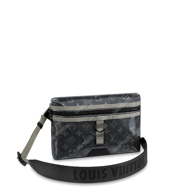 Louis Vuitton Black Leather Limited Edition Monogram Eclipse Glaze PM Bag Louis  Vuitton
