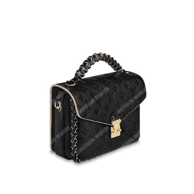 Louis Vuitton Pochette Metis Monogram Empreinte Leather Noir - Bags Valley