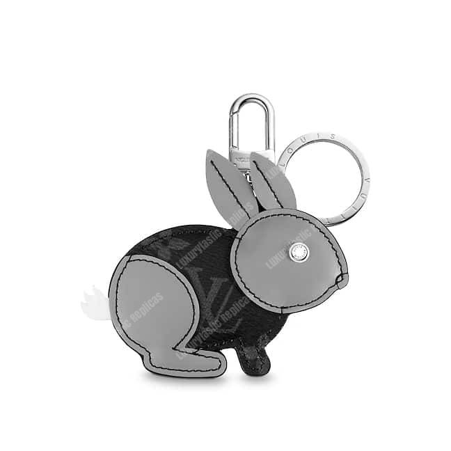 LOUIS VUITTON Fur Rabbit Bag Charm Key Holder 1206701