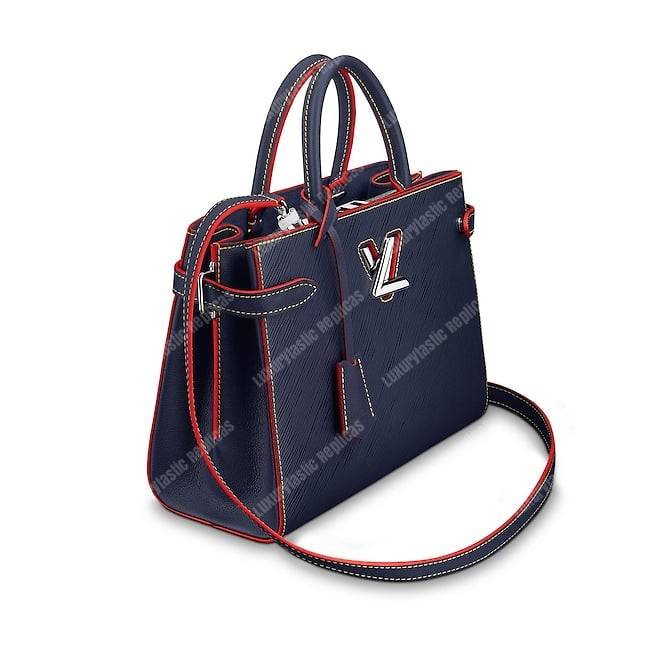 Louis Vuitton Twist Tote Epi Leather Indigo - Bags Valley