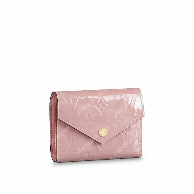 Louis Vuitton Victorine compact wallet Pink Patent leather ref.122657 -  Joli Closet