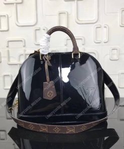 louis vuitton alma black patent