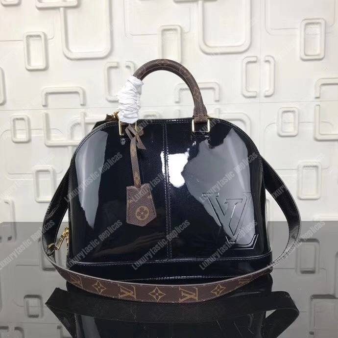 Louis Vuitton® On My Side PM  Leather handbags, Black handbags, Bags