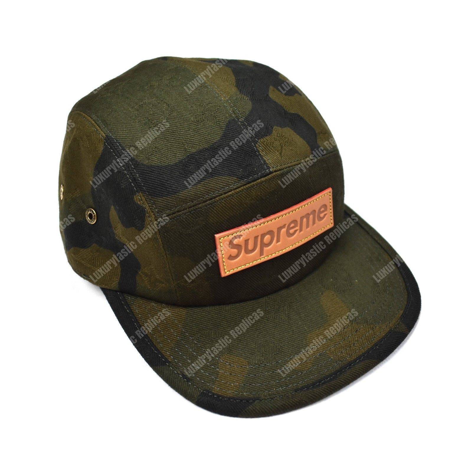 Vuitton x Supreme Camouflage Limited Edition 5 Cap Hat - Bags Valley